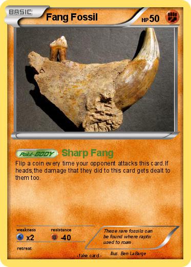 Pokemon Fang Fossil