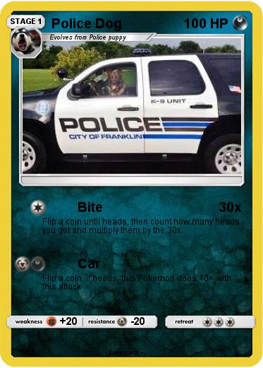Pokemon Police Dog
