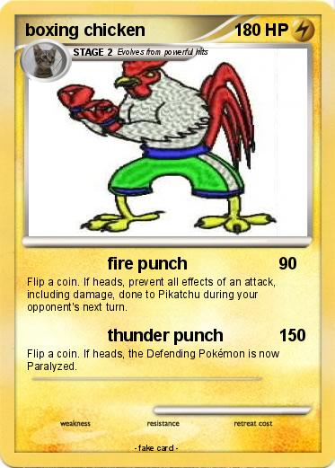 Pokemon boxing chicken