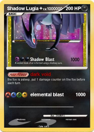 Pokemon Shadow Lugia +