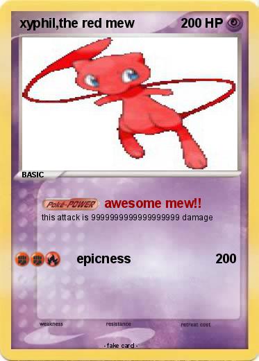 Pokemon xyphil,the red mew