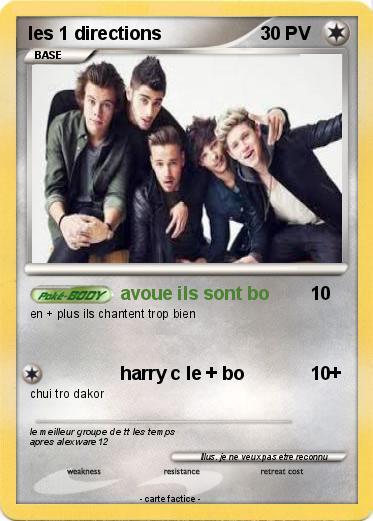 Pokemon les 1 directions