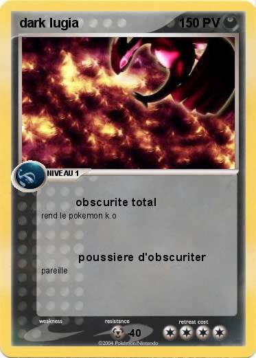 Pokemon dark lugia