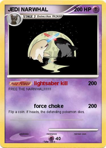 Pokemon JEDI NARWHAL