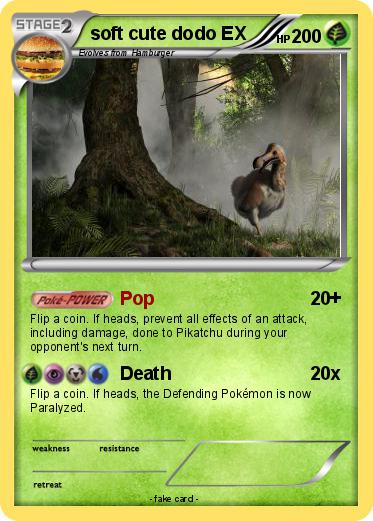 Pokemon soft cute dodo EX