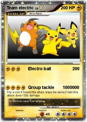 Pokemon Team electric