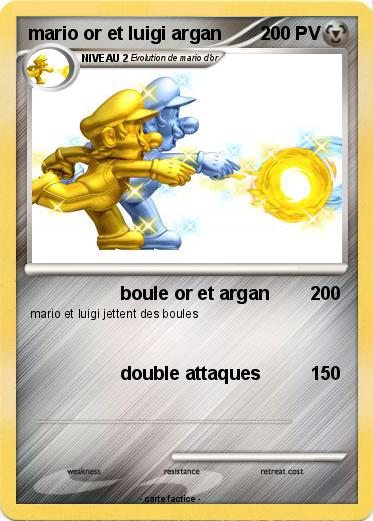 Pokemon mario or et luigi argan