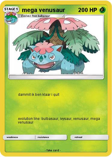 Pokemon mega venusaur