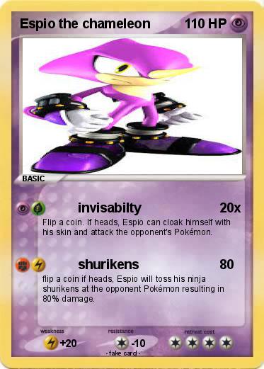 Pokemon Espio the chameleon