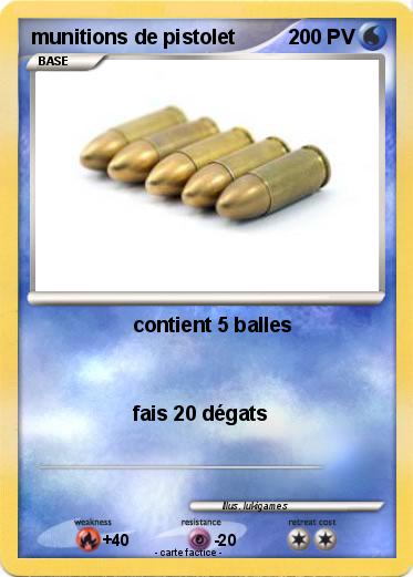 Pokemon munitions de pistolet