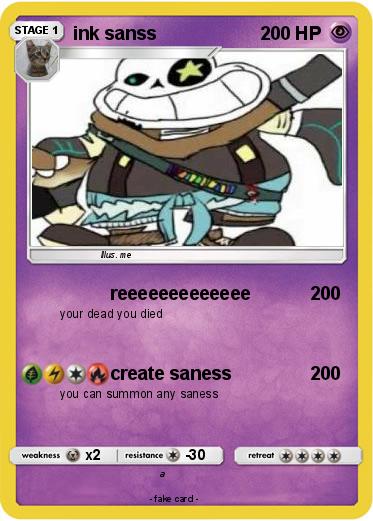 Pokemon ink sanss