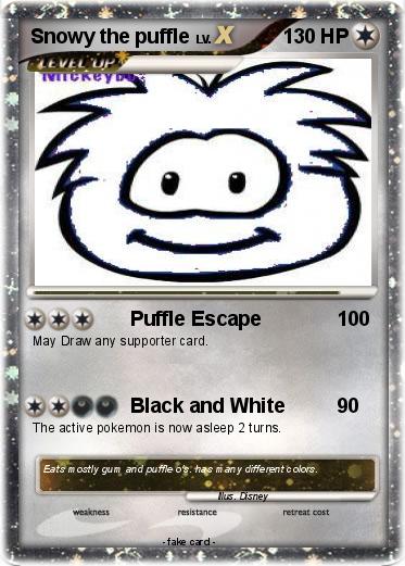 Pokemon Snowy the puffle