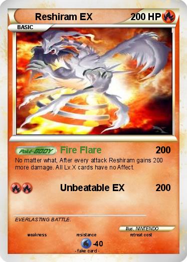 Pokemon Reshiram EX