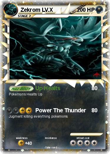 Pokemon Zekrom LV.X