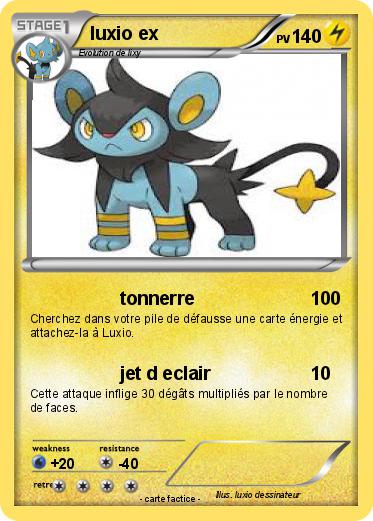 Pokemon luxio ex