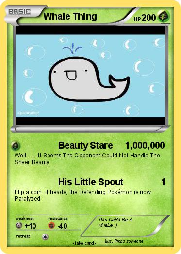 Pokemon Whale Thing