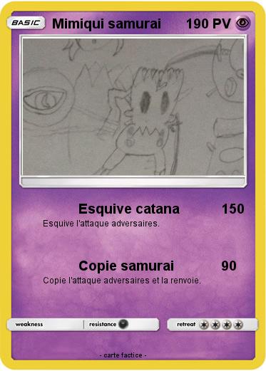 Pokemon Mimiqui samurai