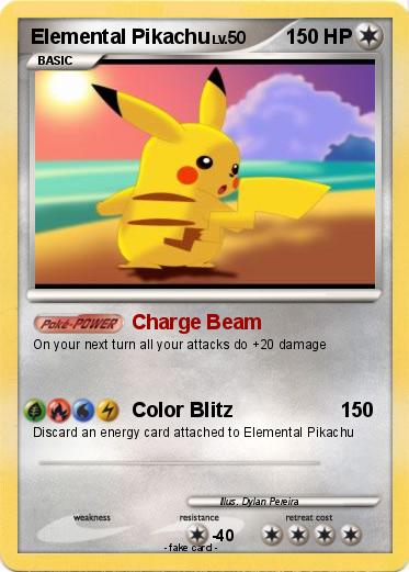 Pokemon Elemental Pikachu