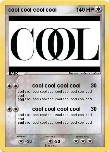 Pokemon cool cool cool cool