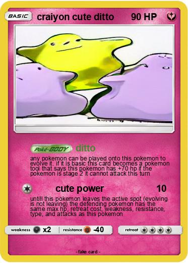 Pokemon craiyon cute ditto