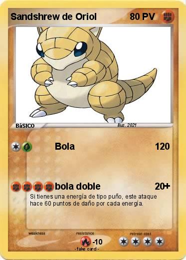 Pokemon Sandshrew de Oriol