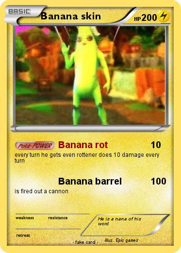 Pokemon Banana skin