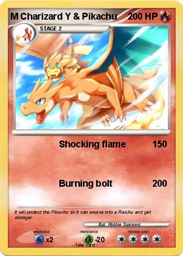 Pokemon M Charizard Y & Pikachu