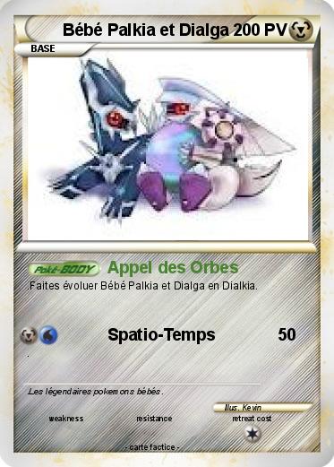 Pokemon Bébé Palkia et Dialga