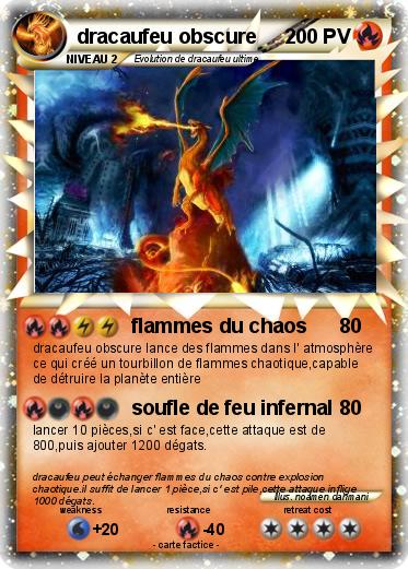Pokemon dracaufeu obscure