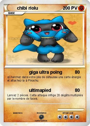 Pokemon chibi riolu