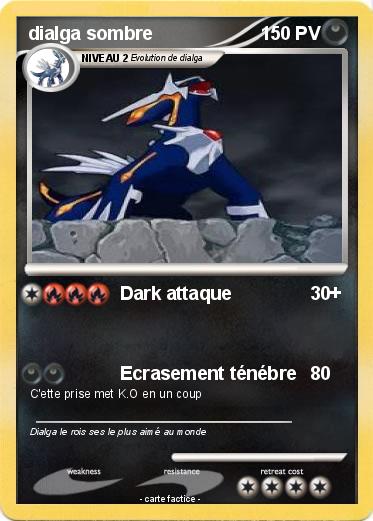 Pokemon dialga sombre