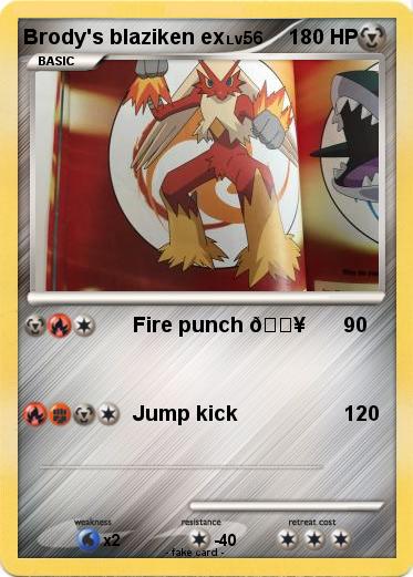 Pokemon Brody's blaziken ex