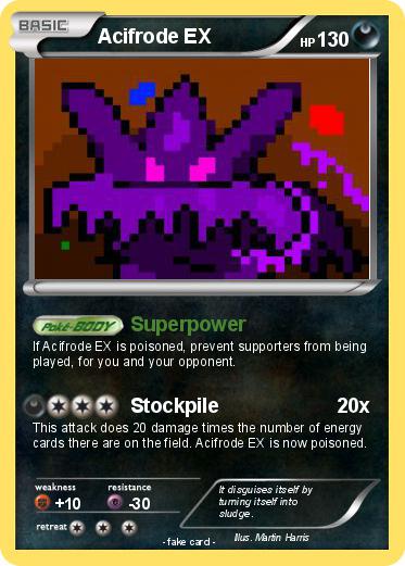 Pokemon Acifrode EX