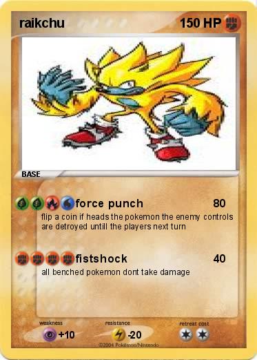 Pokemon raikchu 