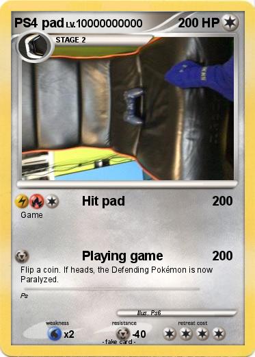 Pokemon PS4 pad