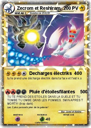 Pokemon Zecrom et Reshiram
