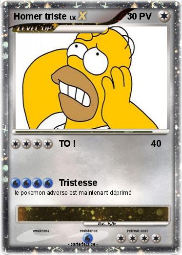 Pokemon Homer triste