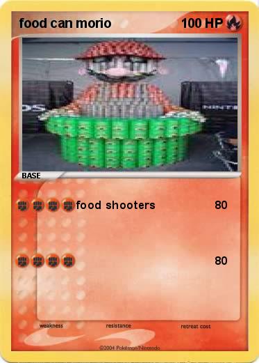 Pokemon food can morio