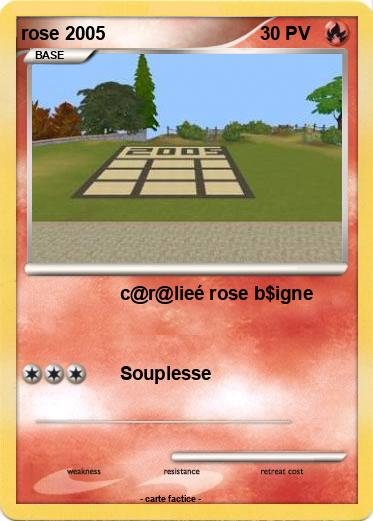 Pokemon rose 2005
