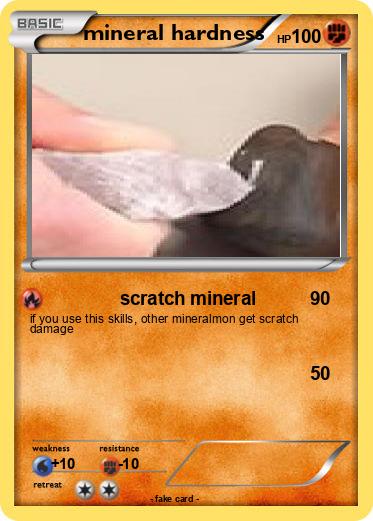 Pokemon mineral hardness