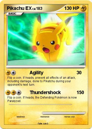 Pokemon Pikachu EX