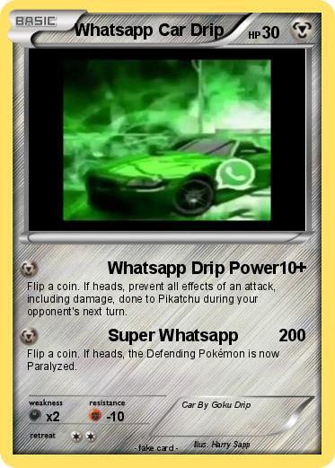Pokemon Whatsapp Car Drip