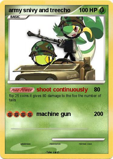 Pokemon army snivy and treecho