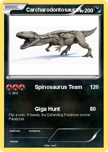 Pokemon Carcharodontosaurus
