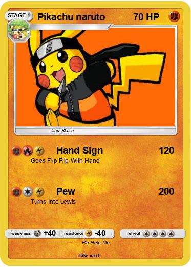 Pokemon Pikachu naruto