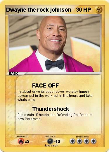 Pokemon Dwayne the rock johnson