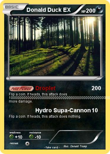 Pokemon Donald Duck EX