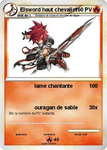 Pokemon Elsword haut chevalier