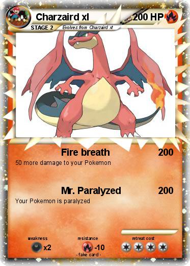 Pokemon Charzaird xl