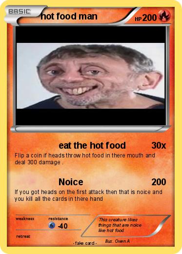 Pokemon hot food man